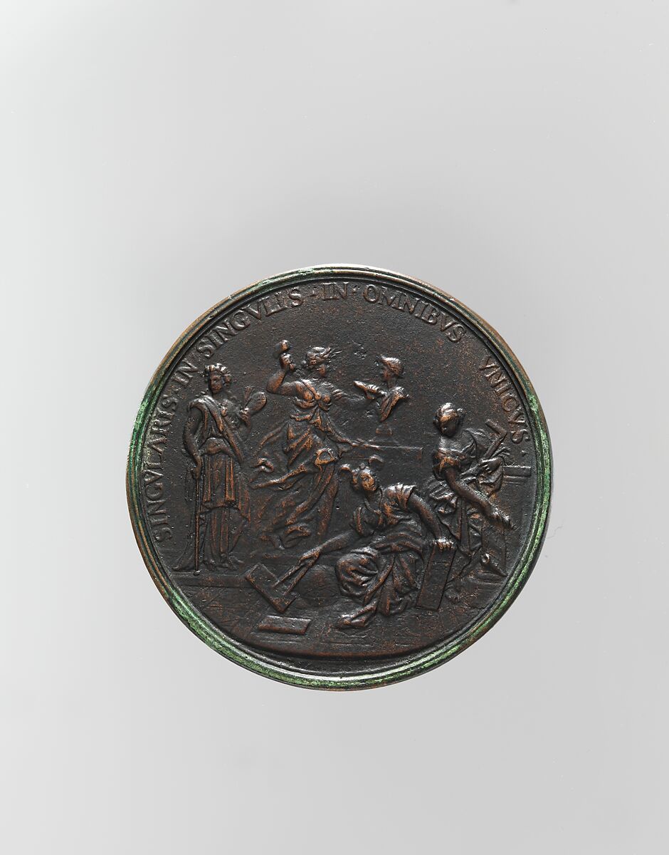 Gian Lorenzo Bernini, Medalist: François Chéron (French, Lunéville 1635–1698 Paris), Bronze, French