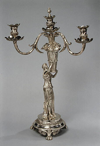 Pair of three-light candelabra