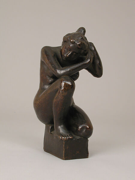 Crouching Girl, Aristide Maillol (French, Banyuls-sur-Mer 1861–1944 Perpignan), Bronze, French