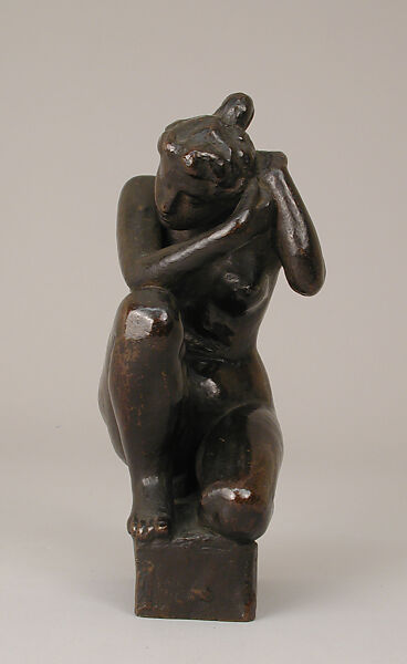 Crouching Girl, Aristide Maillol (French, Banyuls-sur-Mer 1861–1944 Perpignan), Bronze, French