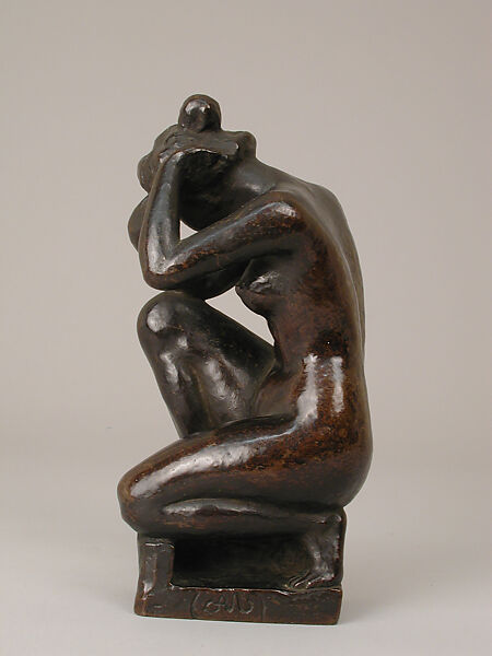 Crouching Girl, Aristide Maillol (French, Banyuls-sur-Mer 1861–1944 Perpignan), Bronze, French
