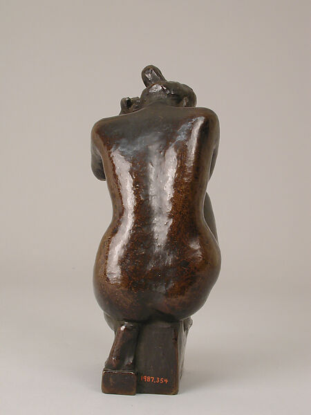 Crouching Girl, Aristide Maillol (French, Banyuls-sur-Mer 1861–1944 Perpignan), Bronze, French