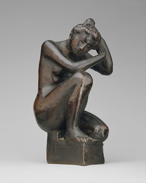 Crouching Girl, Aristide Maillol (French, Banyuls-sur-Mer 1861–1944 Perpignan), Bronze, French 