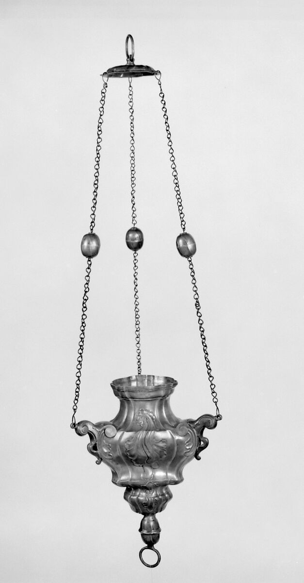 Chancel lamp, Pewter, Southern German or Austrian 