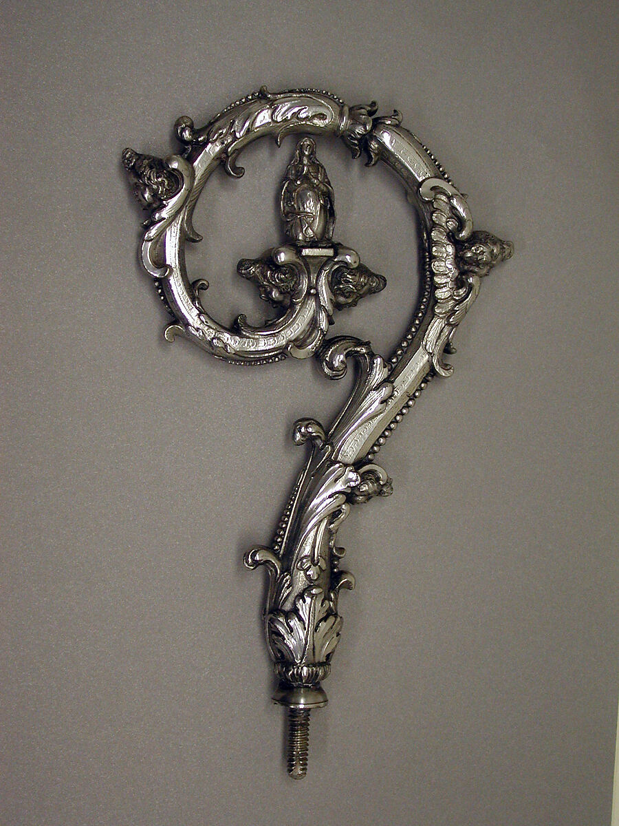 Crozier head, Manner of Orazio Scoppa (Naples, active 1607–47), Silver, Italian, Naples 