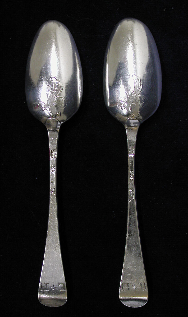 Two spoons, William Winter, Silver, British, London