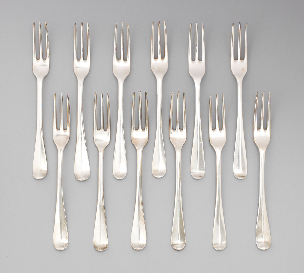 Dinner fork (one of twelve), Bayne and Napier, Silver, Scottish, Edinburgh and Glasgow