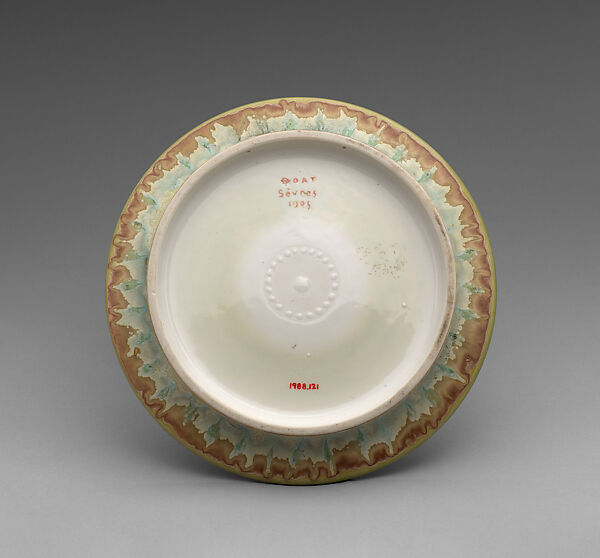 Decorative plate, Studio of Taxile Maximin Doat (French, 1851–1938), Hard-paste porcelain, French, Sèvres