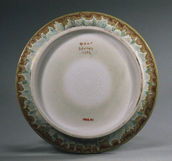 Decorative plate, Studio of Taxile Maximin Doat (French, 1851–1938), Hard-paste porcelain, French, Sèvres