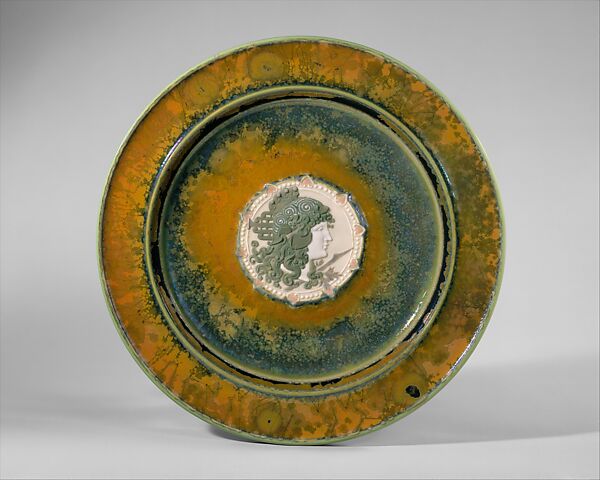 Dish, Studio of Taxile Maximin Doat (French, 1851–1938), Hard-paste porcelain, French, Sèvres 