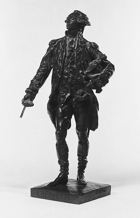 Marquis de Lafayette, Aimé-Jules Dalou (French, Paris 1838–1902 Paris), Bronze, French 