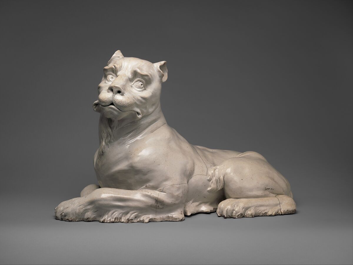 Lioness (one of a pair), Meissen Manufactory (German, 1710–present), Hard-paste porcelain, German, Meissen 