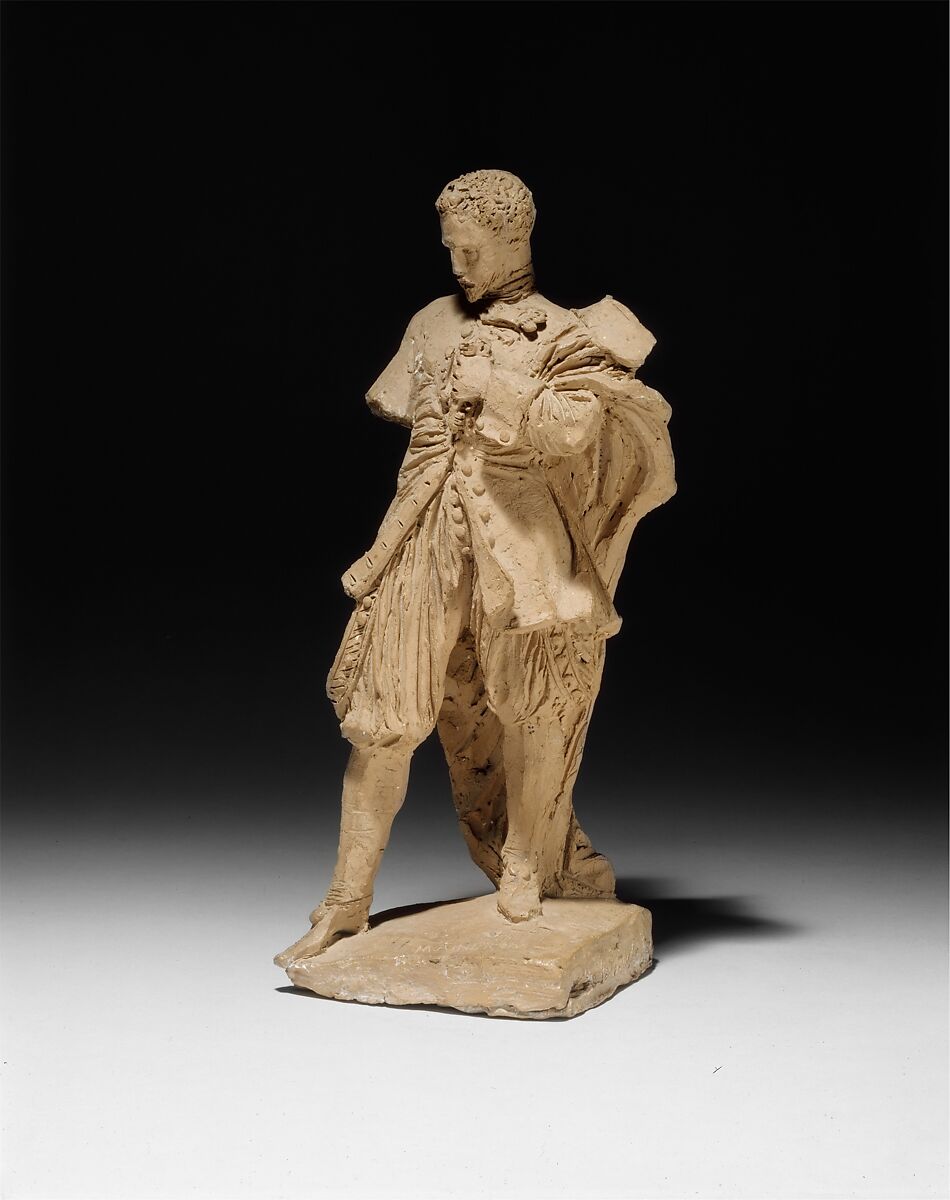 Model for a statue of a hero, Etienne-Hippolyte Maindron (1801–1884), Terracotta, French, Paris 