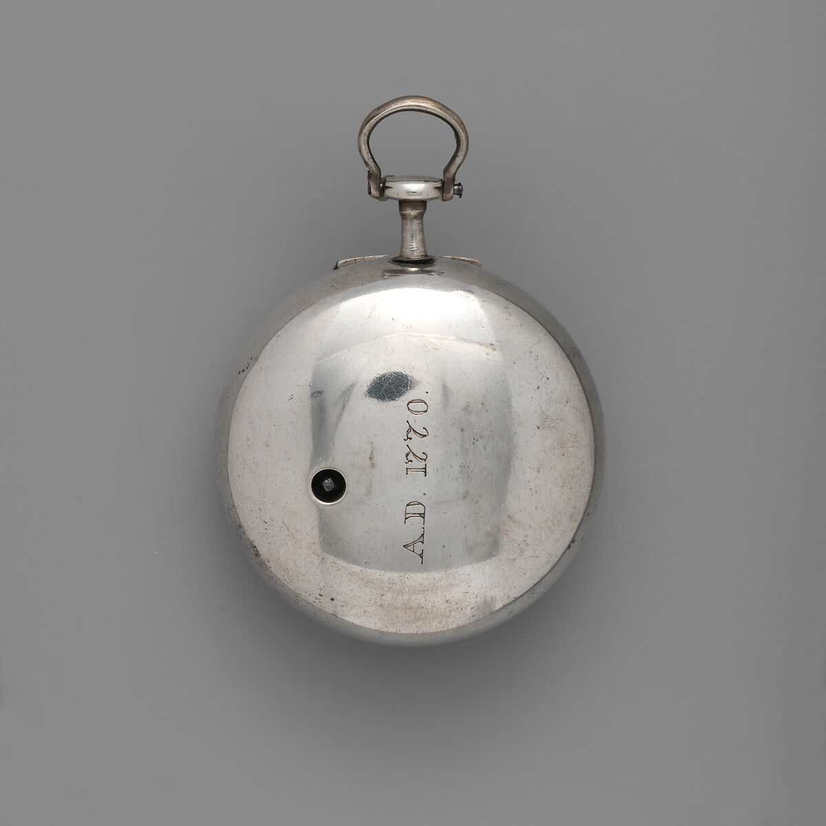 Pair-case watch and key, Watchmaker: Stephen Gibbs (British, born ca. 1733, Clockmakers' Company 1748–64), Silver; painted enamel;  brass and steel, British, London