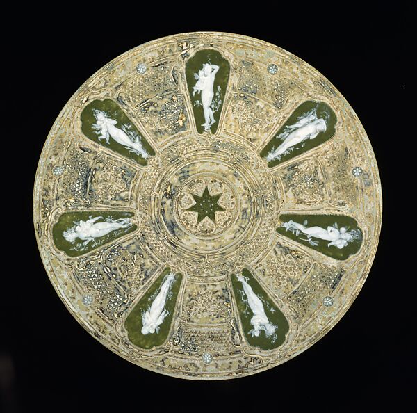 Dish, Studio of Taxile Maximin Doat (French, 1851–1938), Hard-paste porcelain, French, Sèvres 