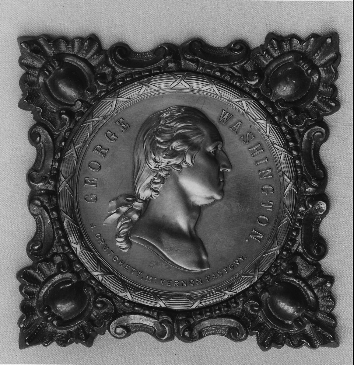 Medal of George Washington, J. Crutchett, Gilt copper 
