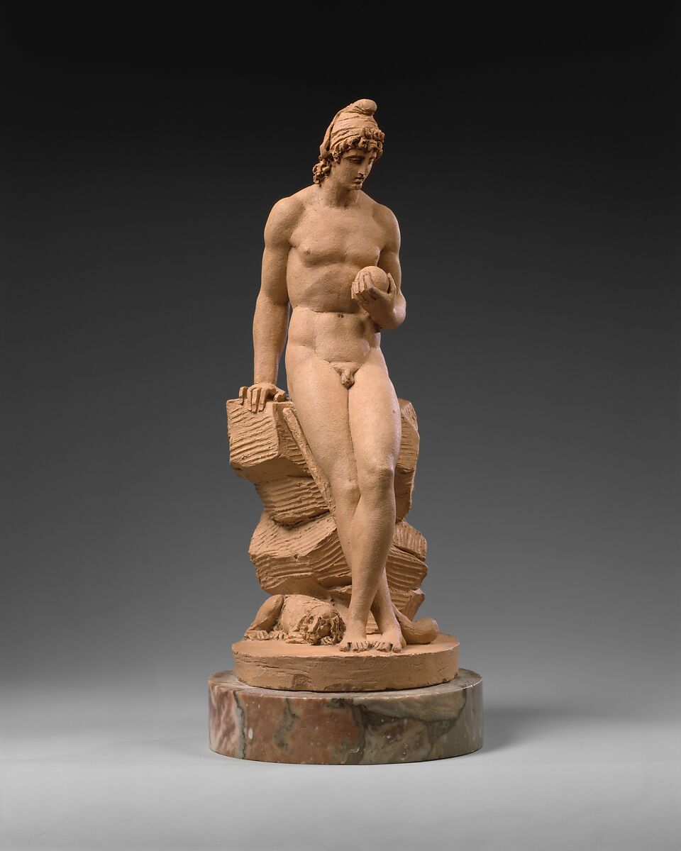 Paris, Jacques-Edmé Dumont (Paris 1761–1844), Terracotta, marble base, French 