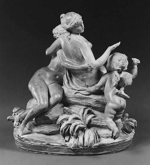 Leda and the Swan, Based on a composition by Etienne-Maurice Falconet (French, Paris 1716–1791 Paris), Terre de Lorraine (?), French