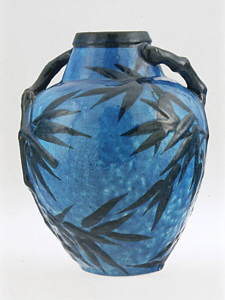 Vase, Edmond Lachenal (French, 1855–1948), Lead-glazed earthenware, French, Châtillon-sous-Bagneux 