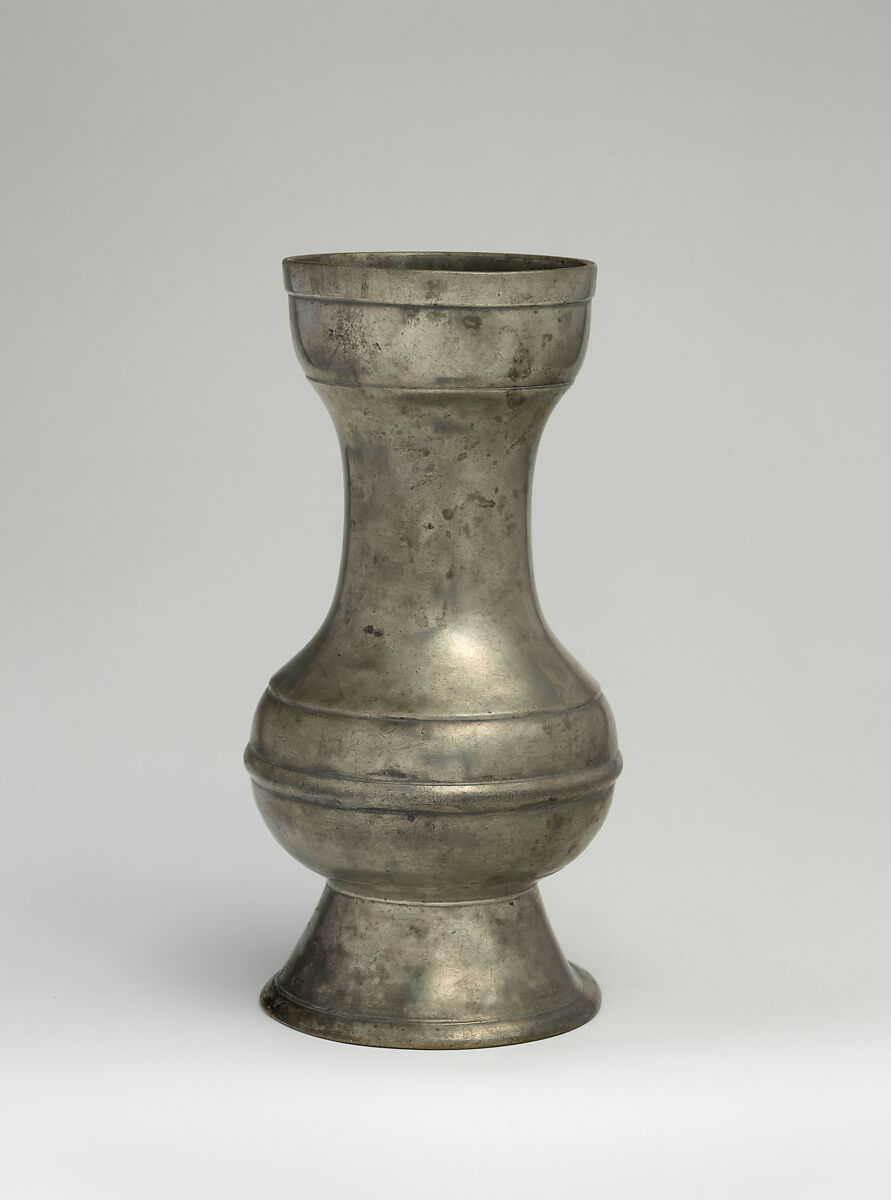 Measure, Carl Adolph Ferdinand Heidorn (German, 1823–1893), Pewter, German, Lübeck 