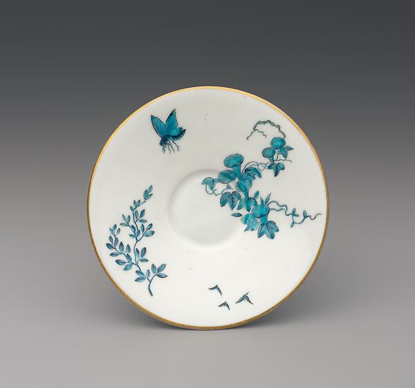 Cup and saucer, George Jones and Sons (British, 1861–1951)  , Staffordshire, Porcelain, British, Stoke-on-Trent, Staffordshire