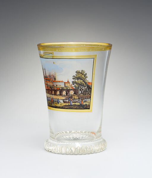 Beaker, Glass, Bohemian