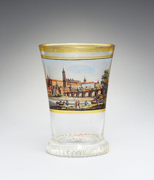 Beaker, Glass, Bohemian