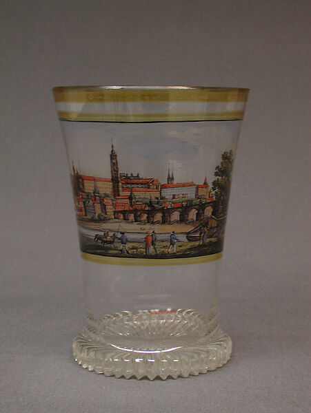 Beaker, Glass, Bohemian