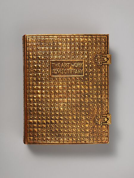 The Art Work of Louis C. Tiffany (Book), Louis C. Tiffany (American, New York 1848–1933 New York), Leather paper, gilt metal, cardboard, with vellum and textblock