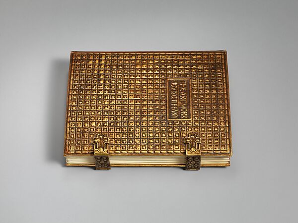 The Art Work of Louis C. Tiffany (Book), Louis C. Tiffany (American, New York 1848–1933 New York), Leather paper, gilt metal, cardboard, with vellum and textblock