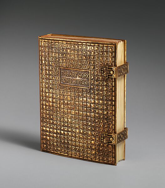 The Art Work of Louis C. Tiffany (Book), Louis C. Tiffany (American, New York 1848–1933 New York), Leather paper, gilt metal, cardboard, with vellum and textblock 