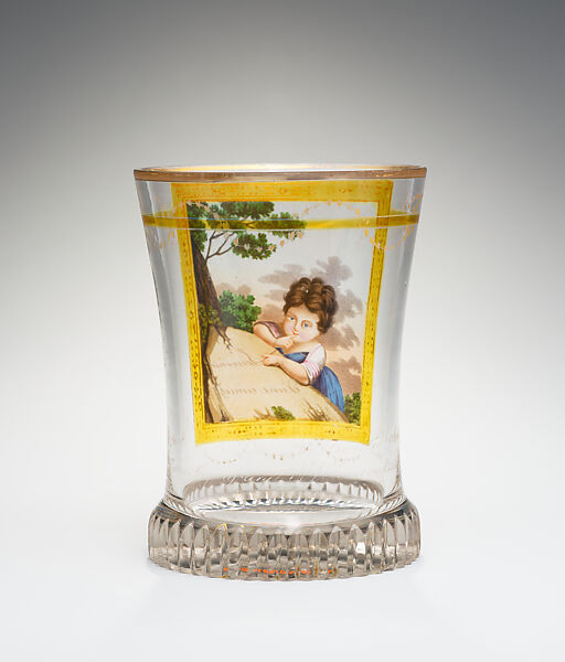 Beaker, Glass, Austrian, probably Vienna, or Bohemia