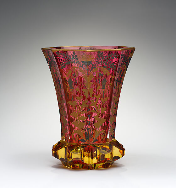 Beaker, Glass, Bohemian