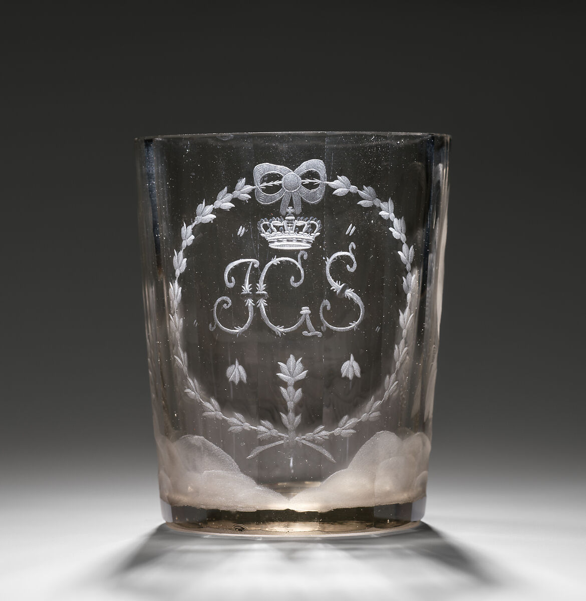 Beaker, Glass, enamel, German