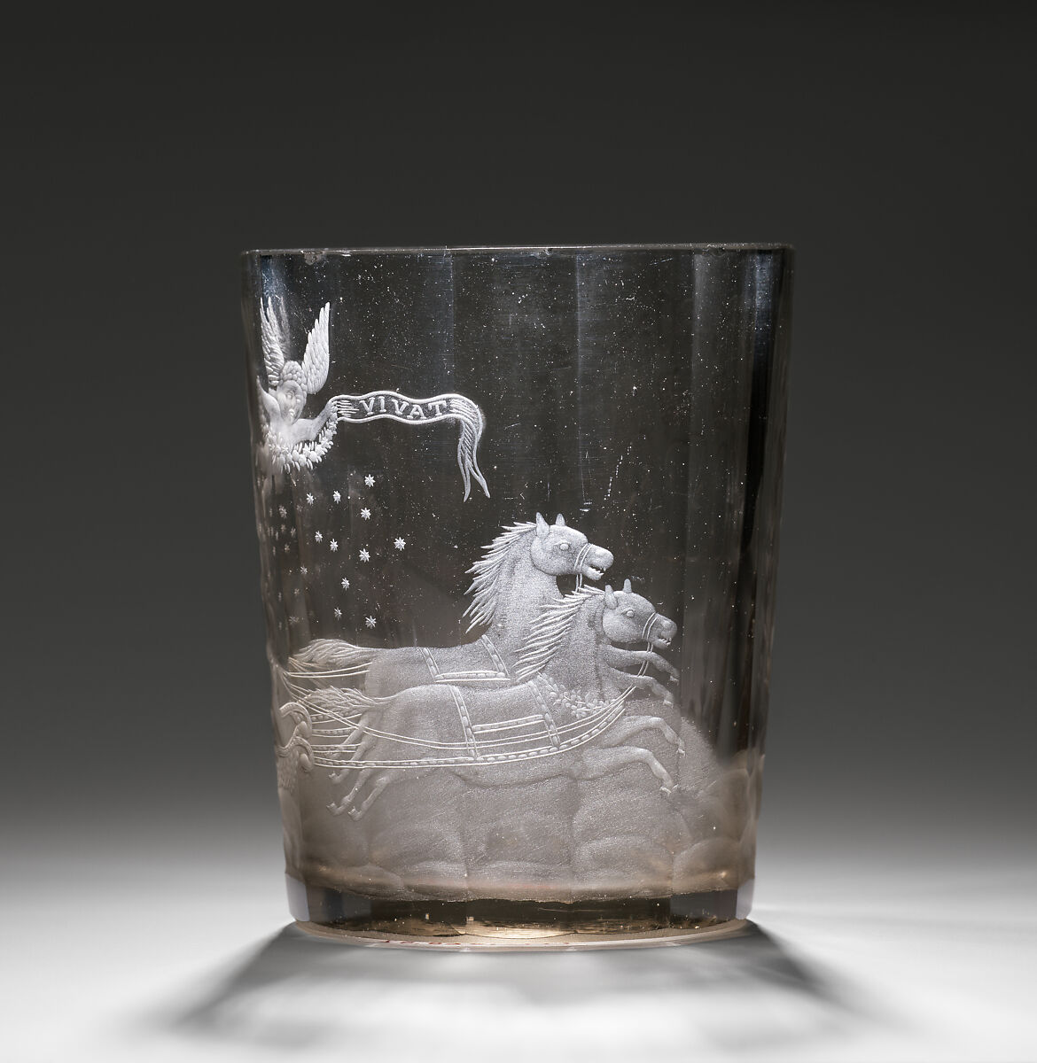 Beaker, Glass, enamel, German
