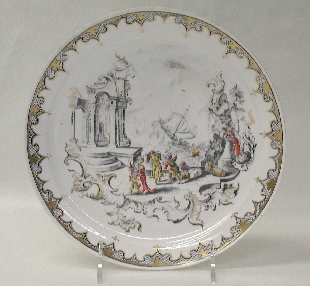 Plate, Nymphenburg Porcelain Manufactory (German, 1747–present), Hard-paste porcelain, German, Nymphenburg 