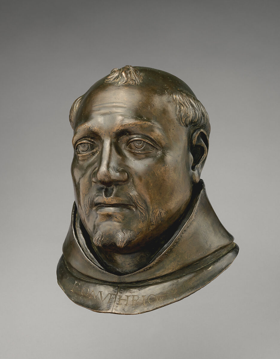 Onofrio Panvinio, Girolamo Campagna (Italian, Verona 1549–1625 Venice), Bronze, iron (hook at back of neck), Italian, possibly Verona and Venice 