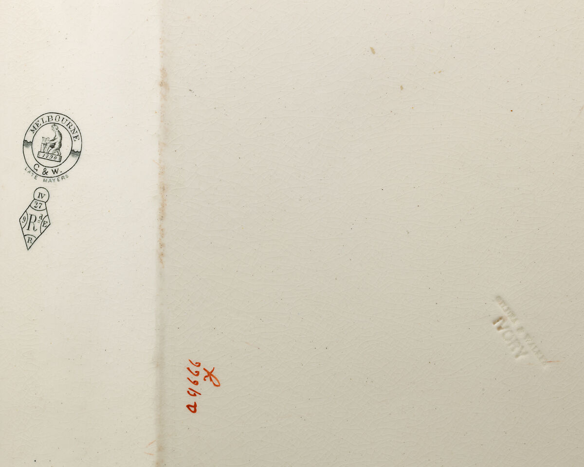 Platter, Gildea and Walker, Earthenware, British, Longport