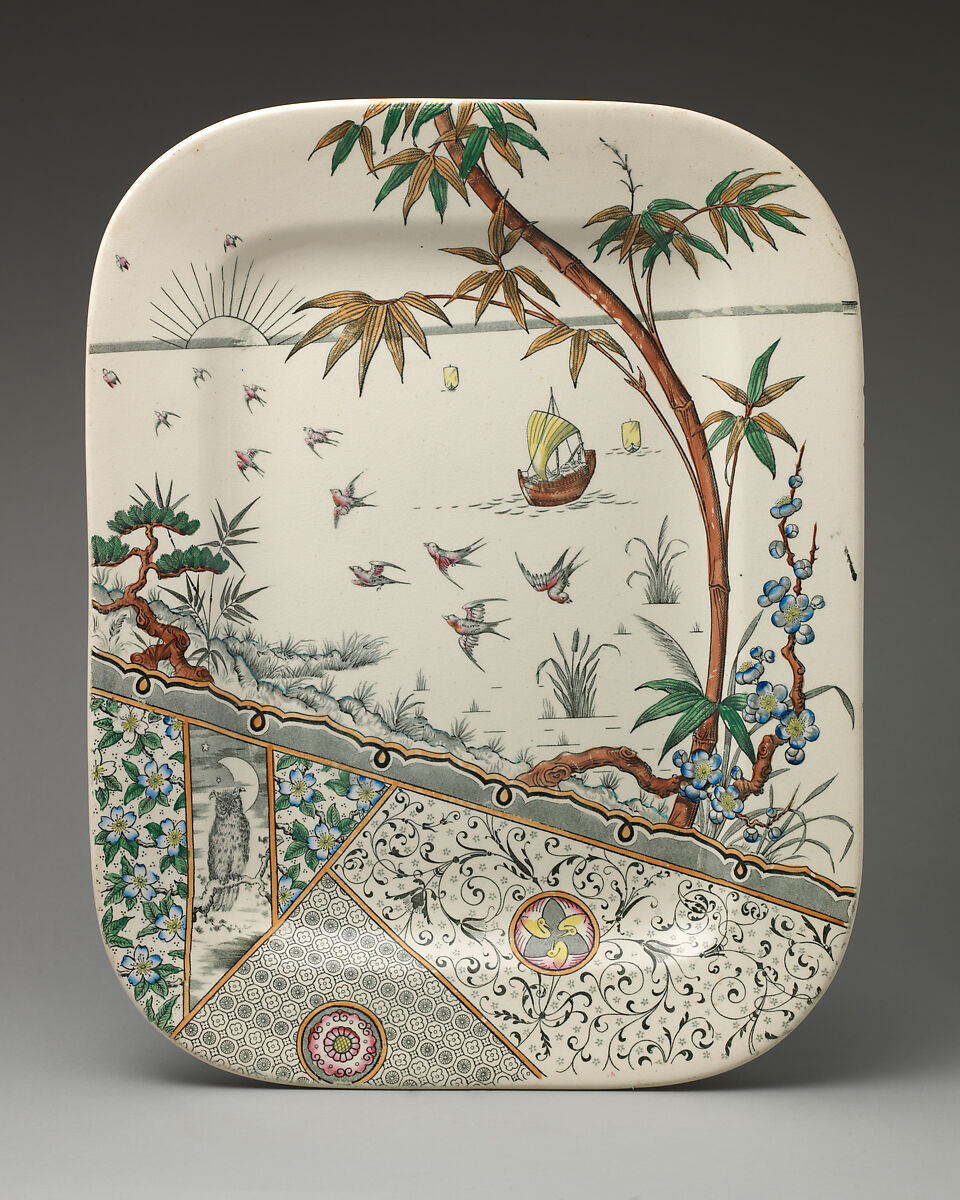 Platter, Gildea and Walker, Earthenware, British, Longport 