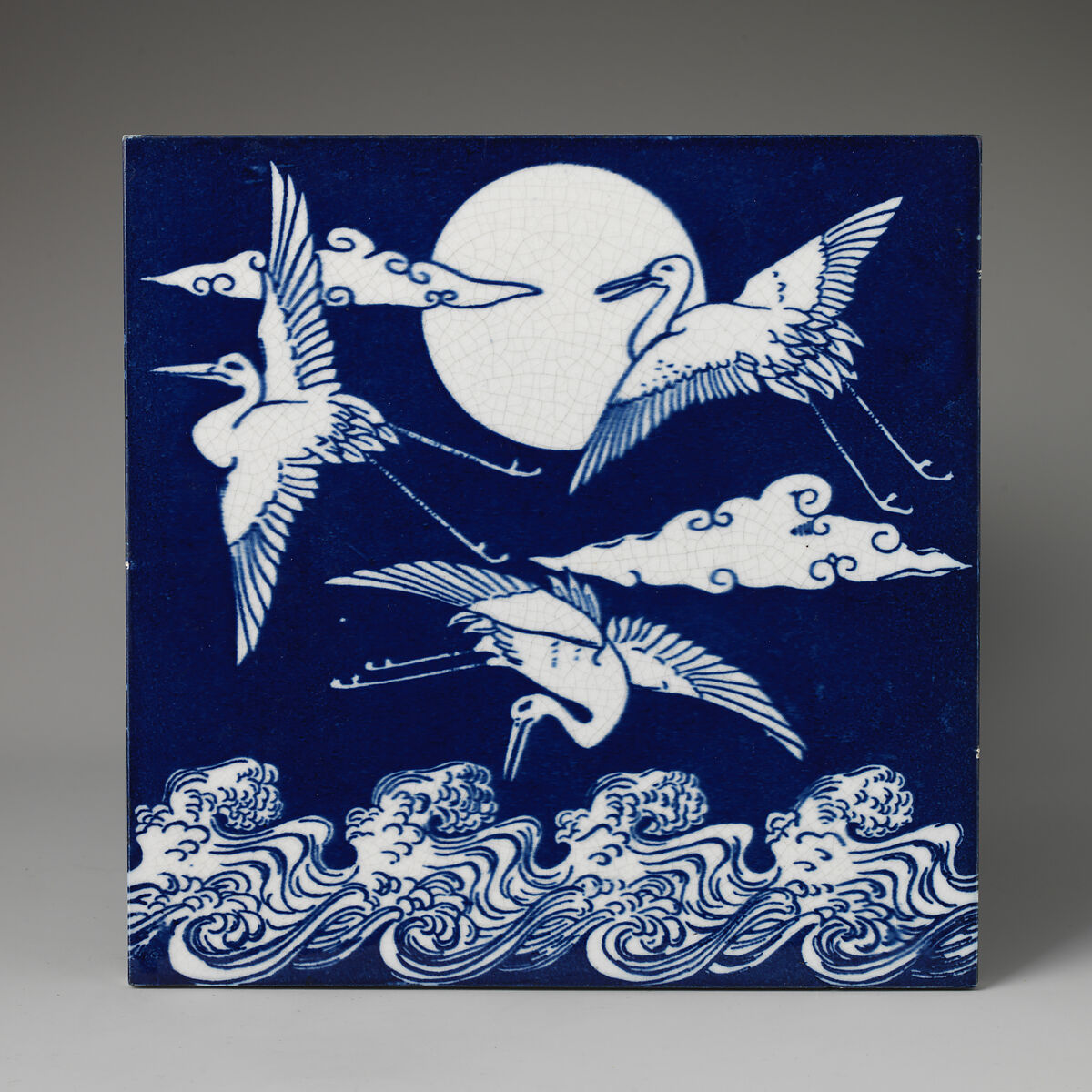 Tile, Minton(s) (British, Stoke-on-Trent, 1793–present), Earthenware, British, Stoke-on-Trent, Staffordshire 