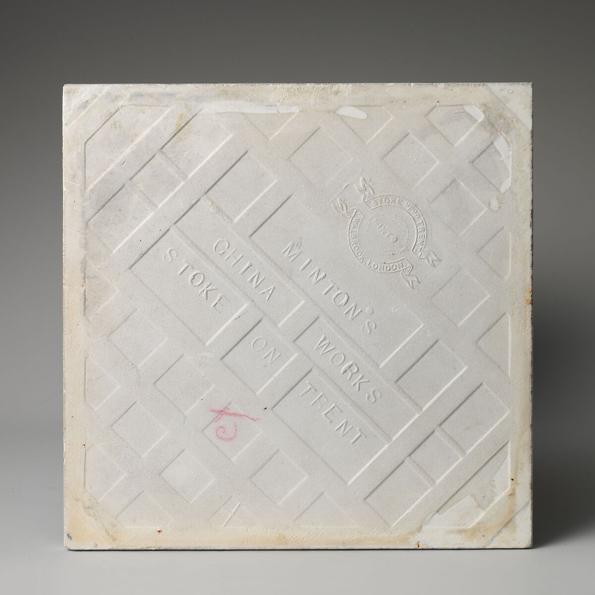 Tile, Minton(s) (British, Stoke-on-Trent, 1793–present), Earthenware, British, Stoke-on-Trent, Staffordshire