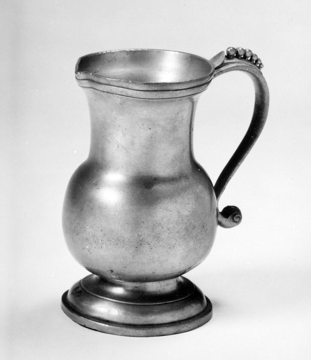 Pitcher (Pot à Chenille), Pewter, French 