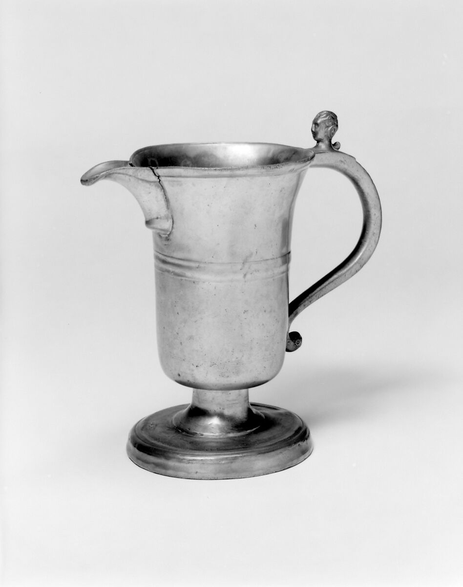 Ewer, Jean Gorges I Morel (French, recorded 1703), Pewter, French, Montbéliard