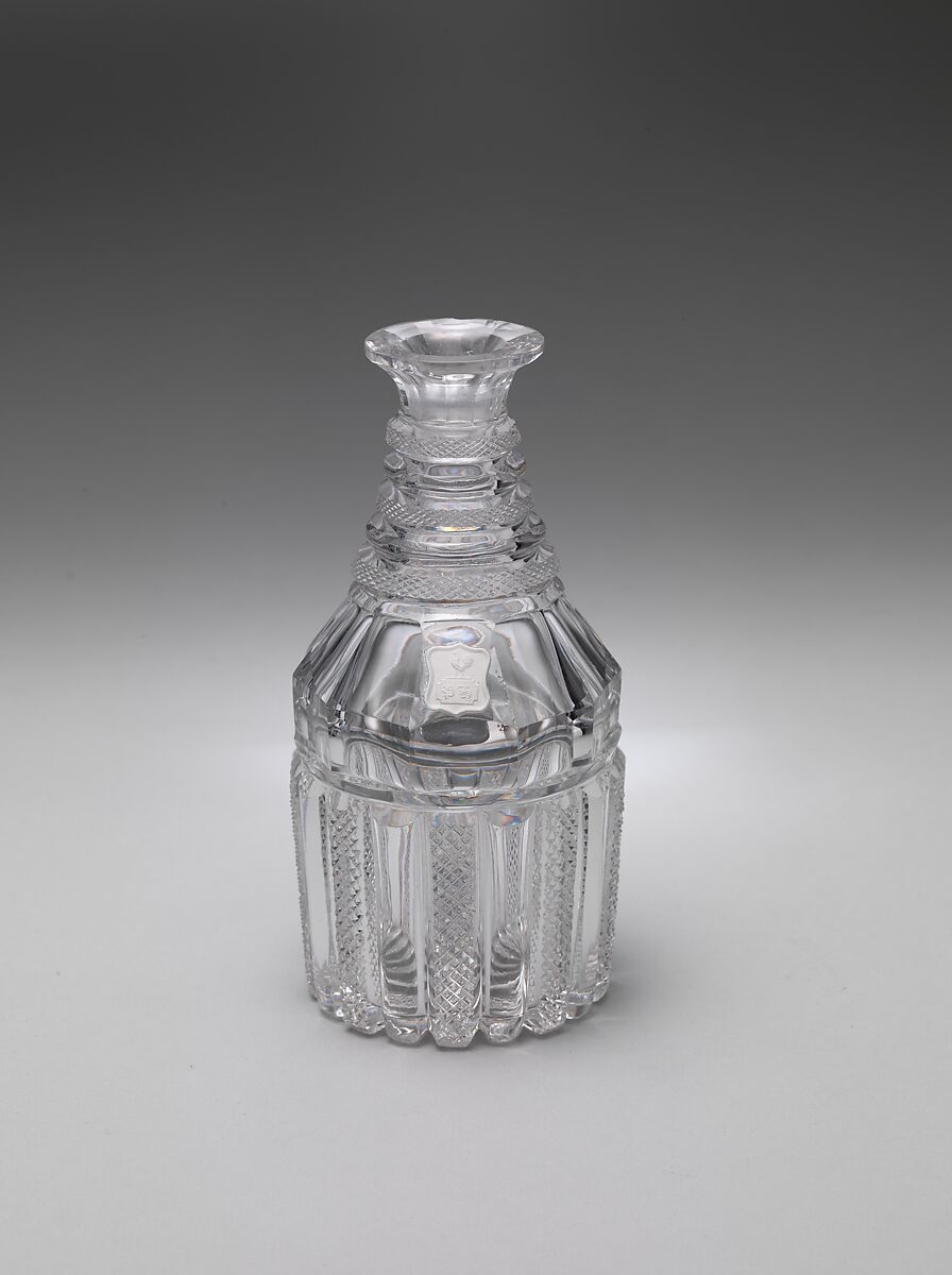 Decanter, Apsley Pellatt, Cut glass, American 