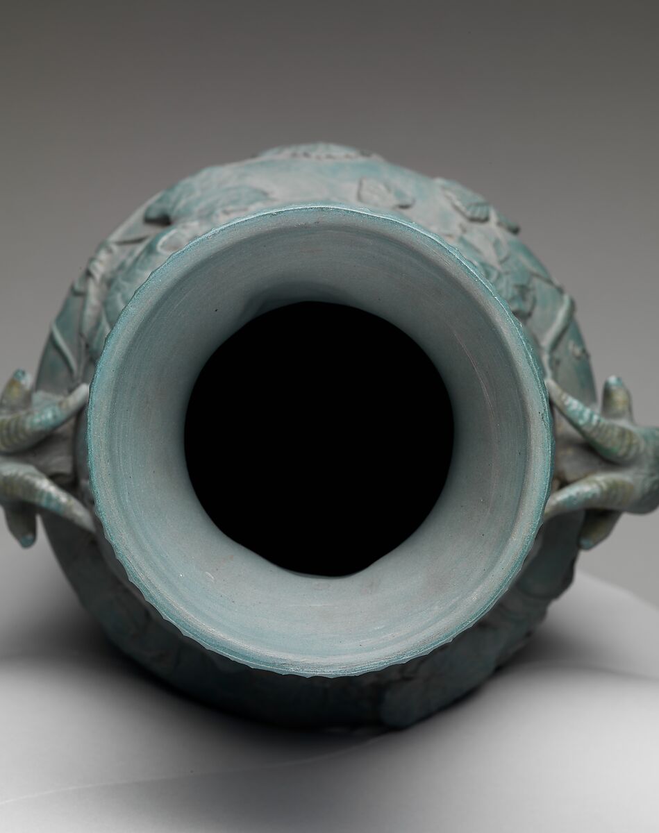 Pastoral Vase, Isaac Broome (1835–1922), tinted porcelain, American