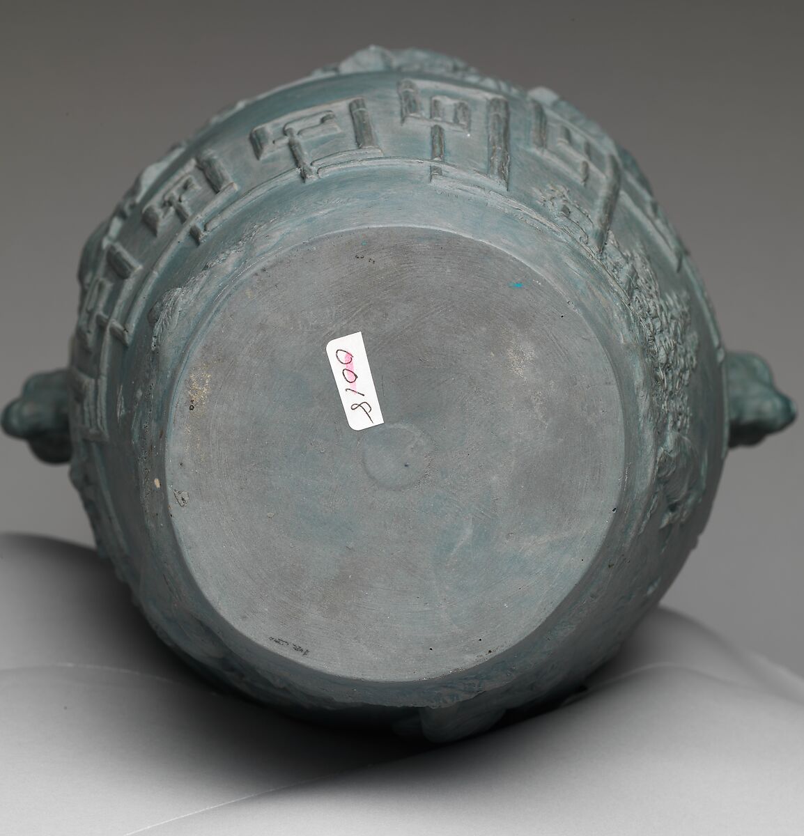 Pastoral Vase, Isaac Broome (1835–1922), tinted porcelain, American