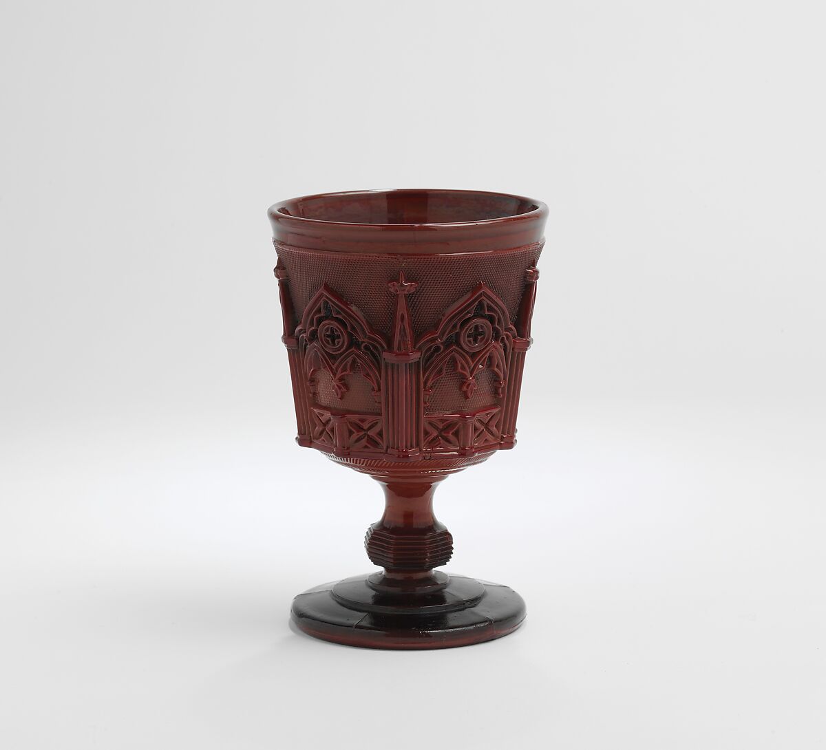 Water goblet, Probably made at Compagnie des Cristalleries de Saint-Louis (est. 1586 (as Verrerie de Münzthal); 1767 renamed as Compagnie des Cristalleries), Glass, French, Saint-Louis-les-Bitche 