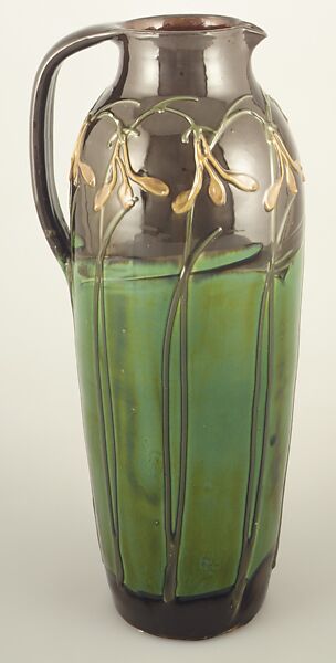 Pitcher, Designed by Max Läuger (German, 1864–1952), Earthenware, German, Kandern 