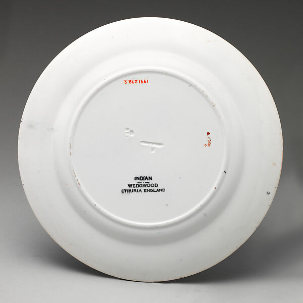 Plate, Wedgwood and Co., Transfer-printed earthenware, British, Staffordshire