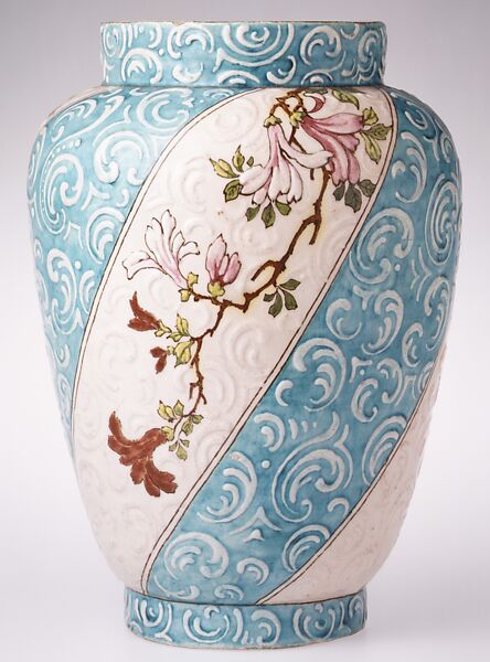 Vase, Edmond Lachenal (French, 1855–1948), Earthenware, French, Châtillon-sous-Bagneux 